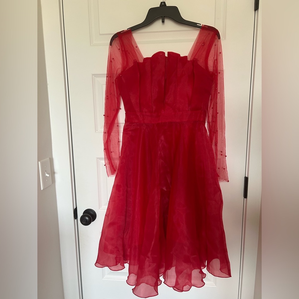 Elegant Red Evening Dress